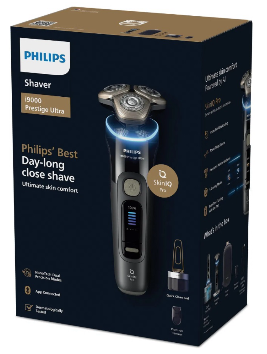 Philips XP9400/31 Rasoir rotatif Prestige Ultra Noir 3 têtes
