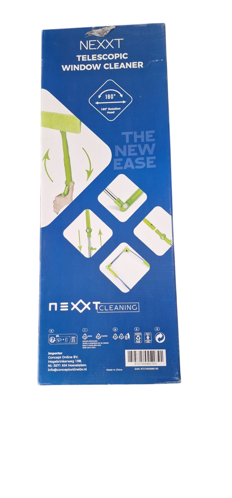 NEEXT Essuie-vitres télescopique 2-en-1