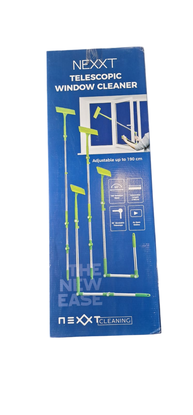 NEEXT Essuie-vitres télescopique 2-en-1