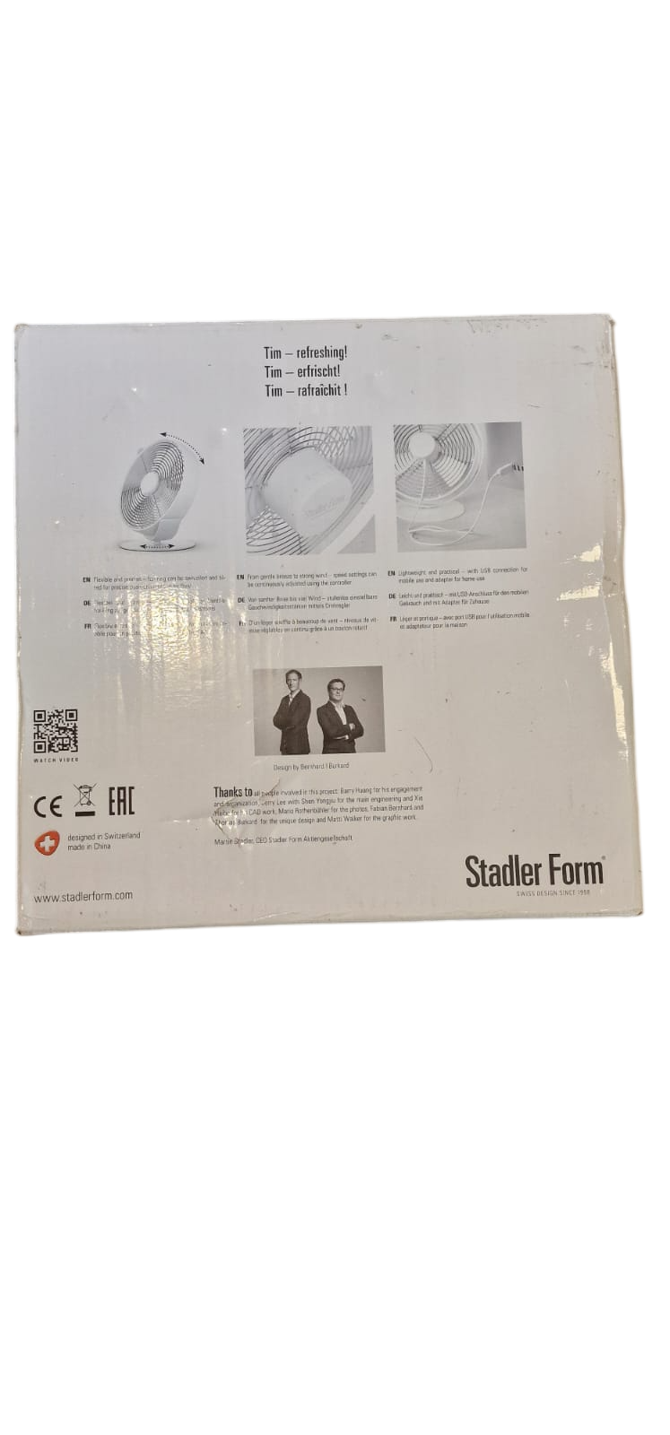 Stadler Form Tim ventilateur de table