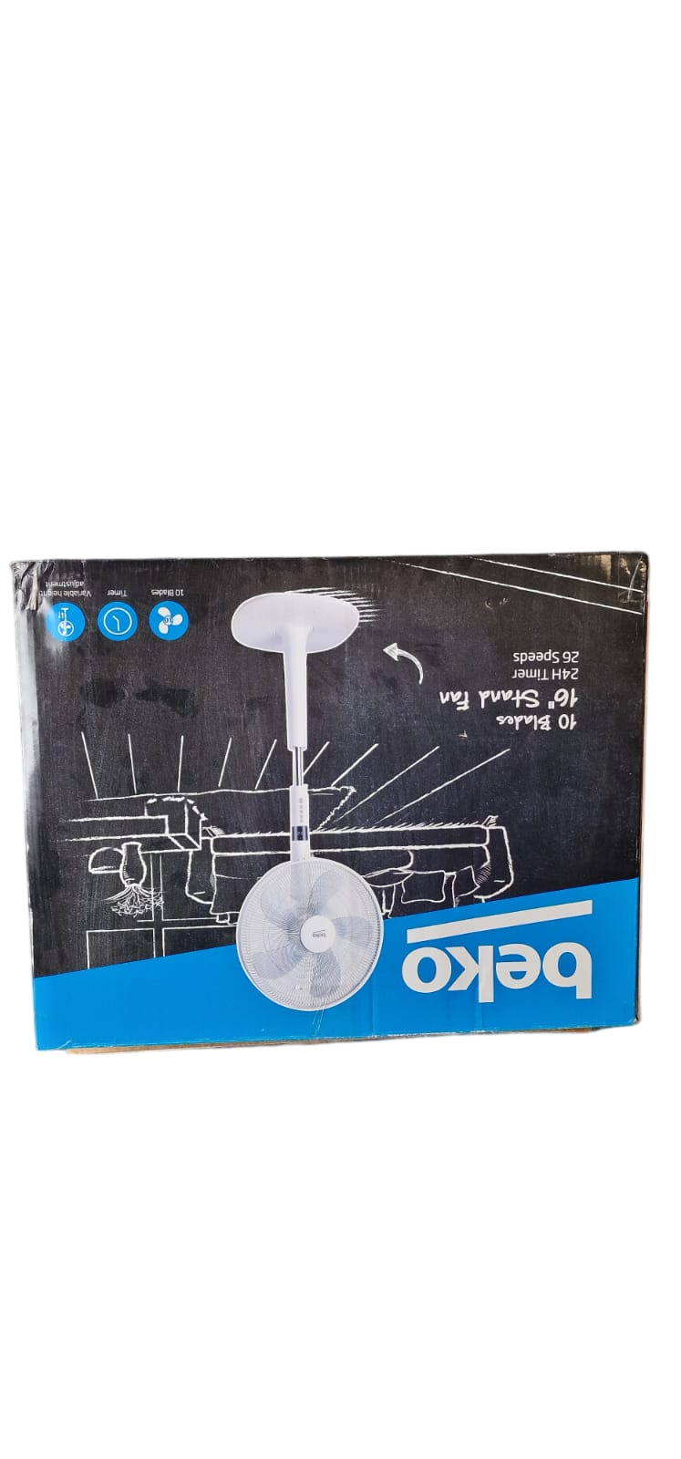 BEKO Stand Fan 16" - 10 pales