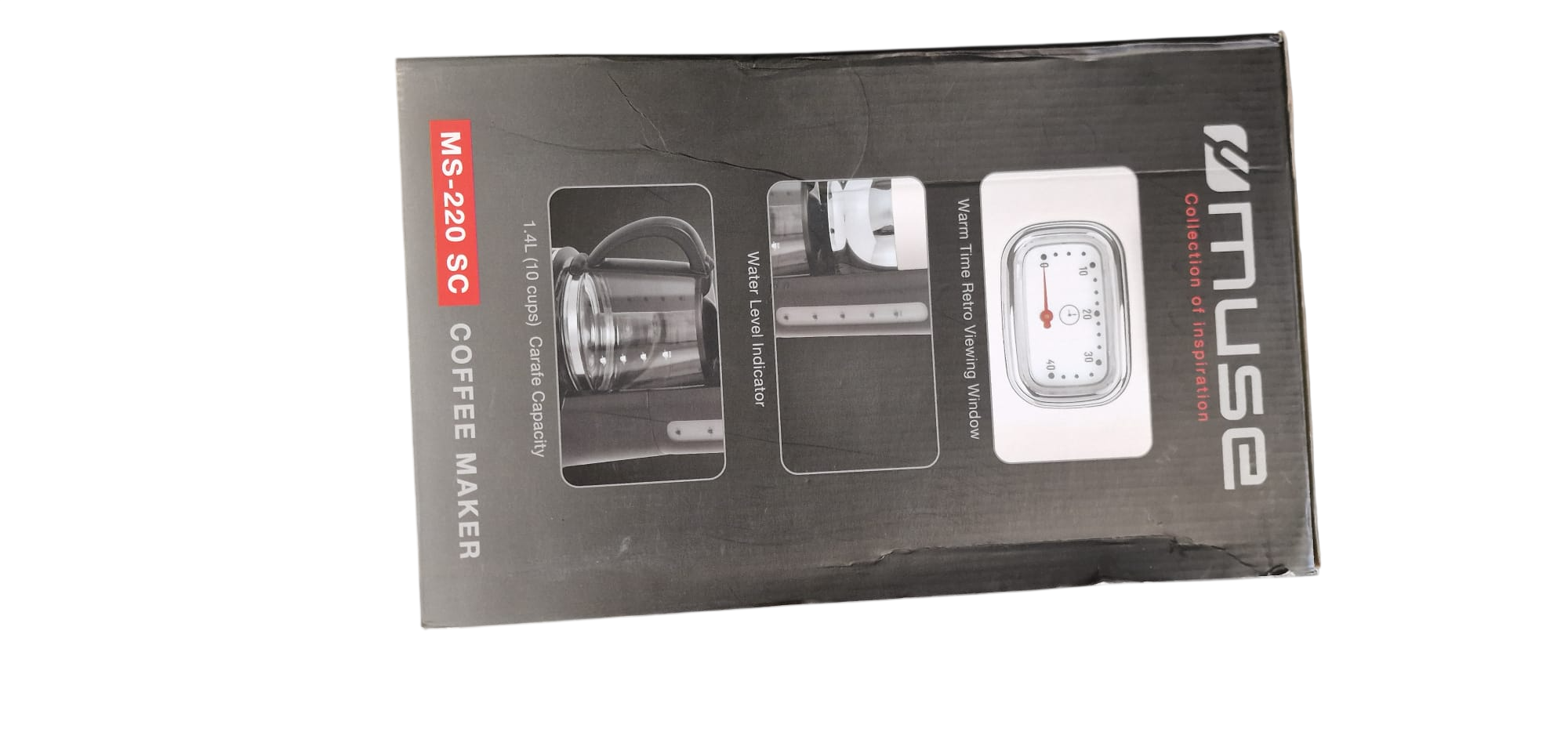 MUSE MS-220 SC - Cafetière filtre rétro design