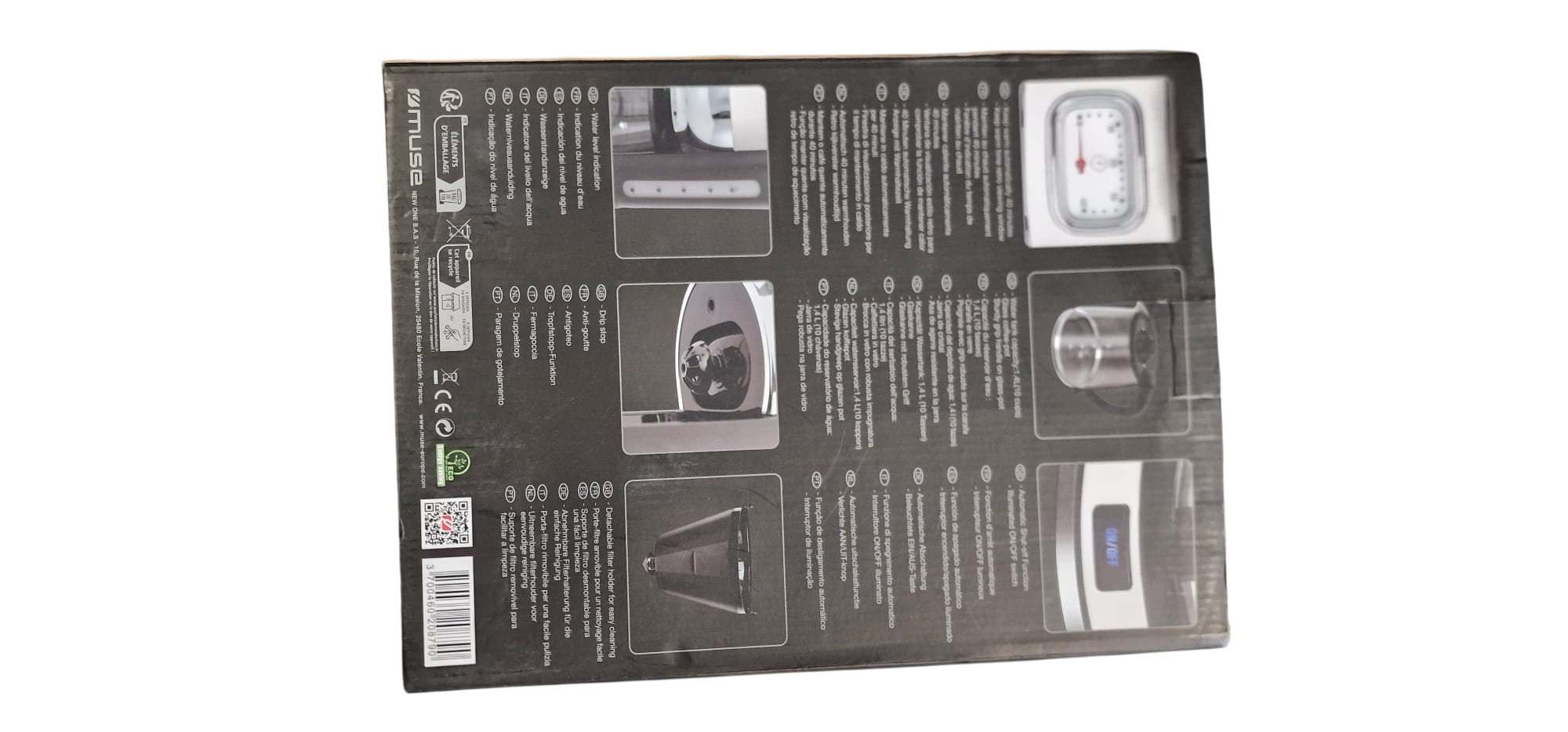 MUSE MS-220 SC - Cafetière filtre rétro design