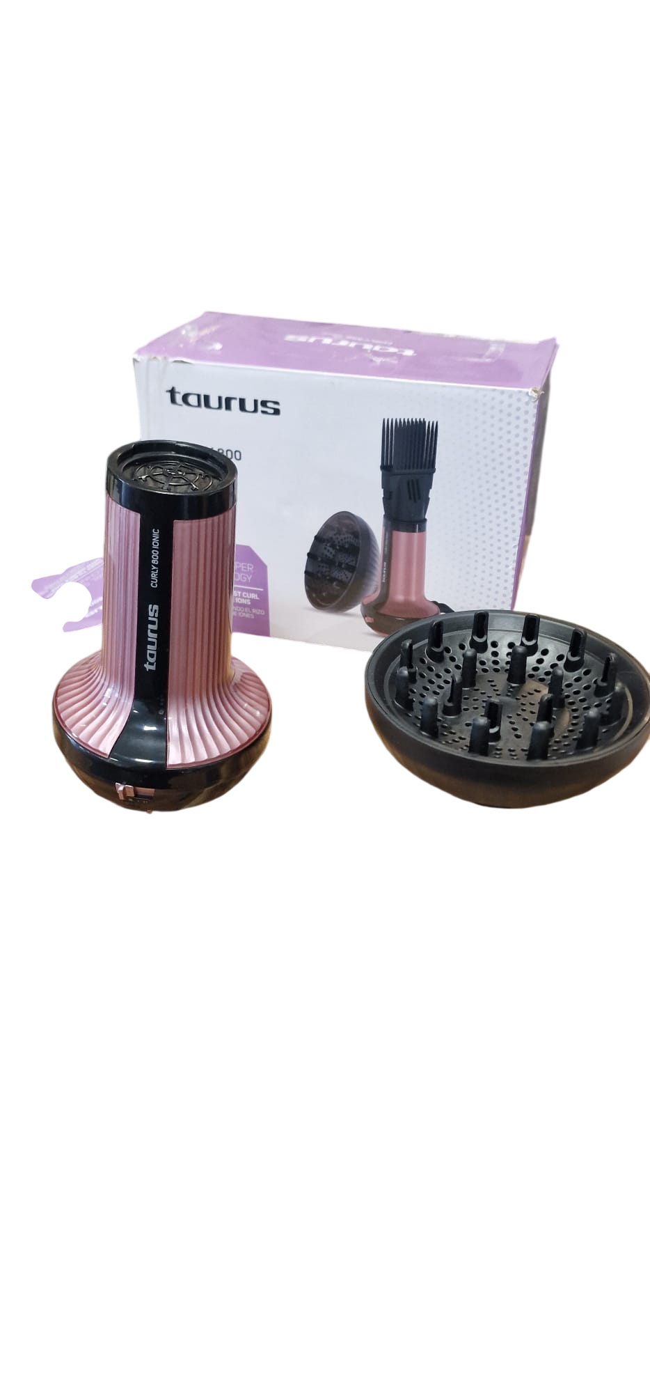 Sèche-cheveux Ionic Taurus Curly 800 - Spécial Boucles
