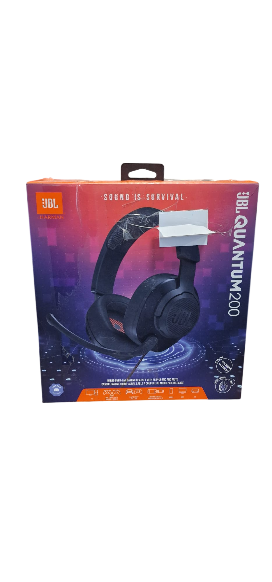JBL Quantum 200 — Casque gaming filaire supra-aural