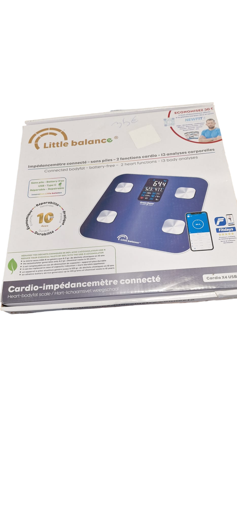 Little Balance Cardio X4 ITO USB-R - Pèse-personne impédancemètre connecté