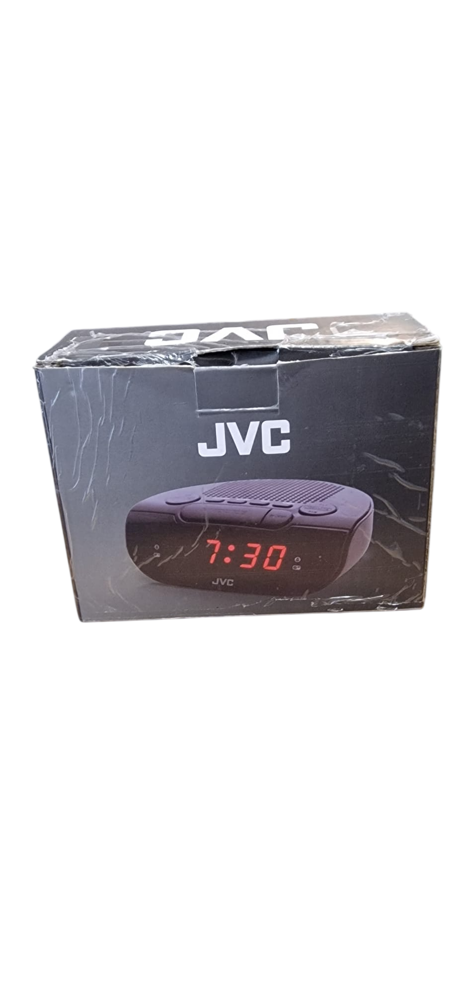 Radio-réveil JVC (modèle type RA-F221Z / similaire) - Radio-réveil numérique avec affichage LCD et fonction réveil