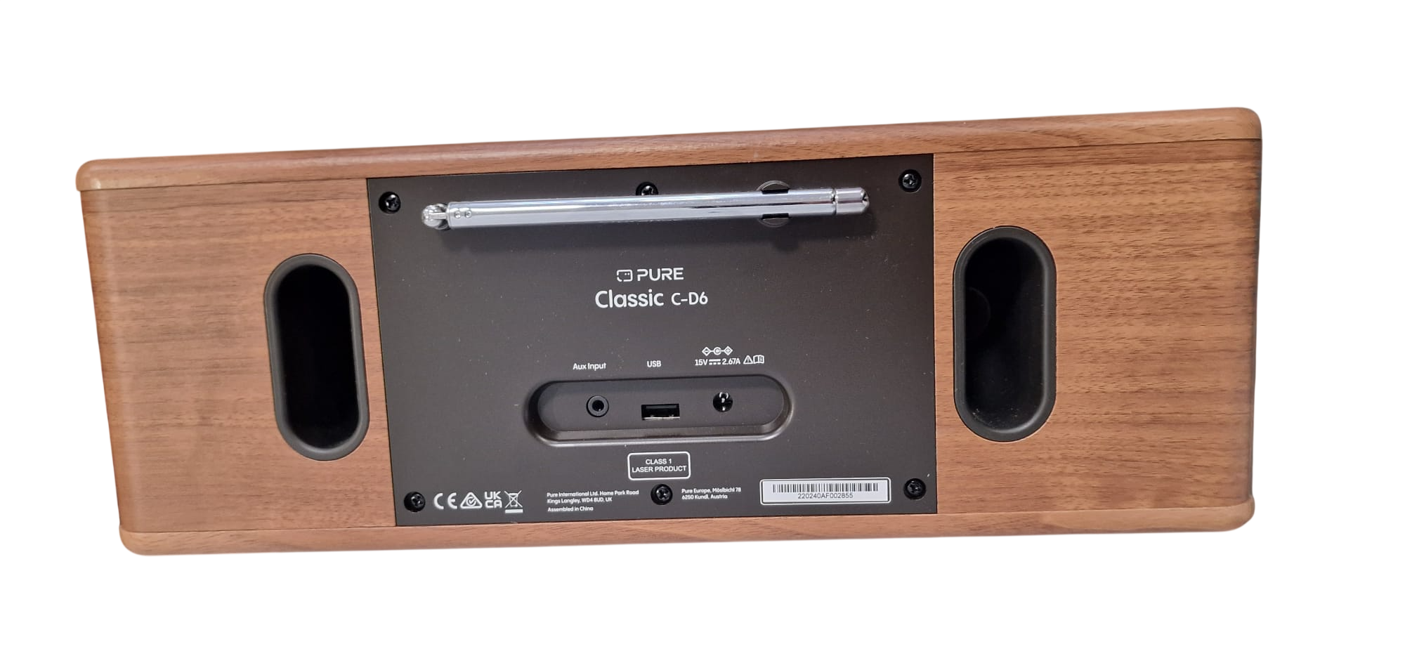 Chaîne HiFi Bois Noyer Générique avec CD/DAB+/Bluetooth