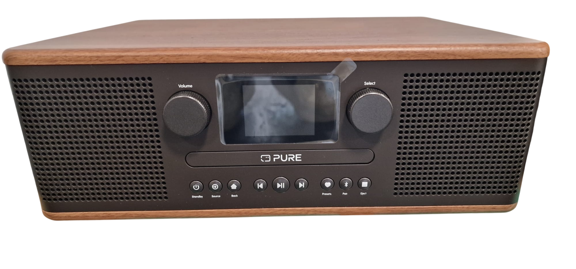 Chaîne HiFi Bois Noyer Générique avec CD/DAB+/Bluetooth