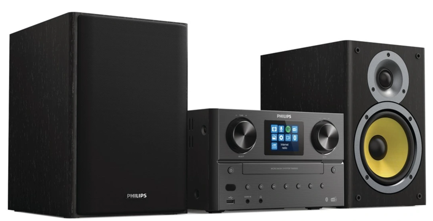 PHILIPS TAM8905 - Micro-Chaîne HiFi Premium 100W avec CD/DAB+/Spotify/Internet