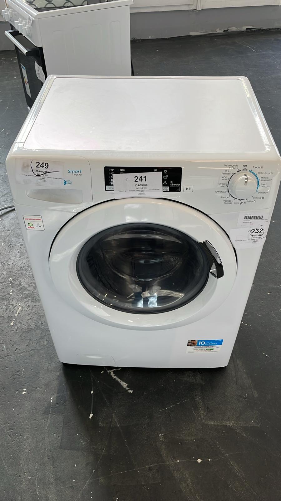 CANDY LAVELINGE SÉCHANT CSW 475TWME FR 7.5 KG
