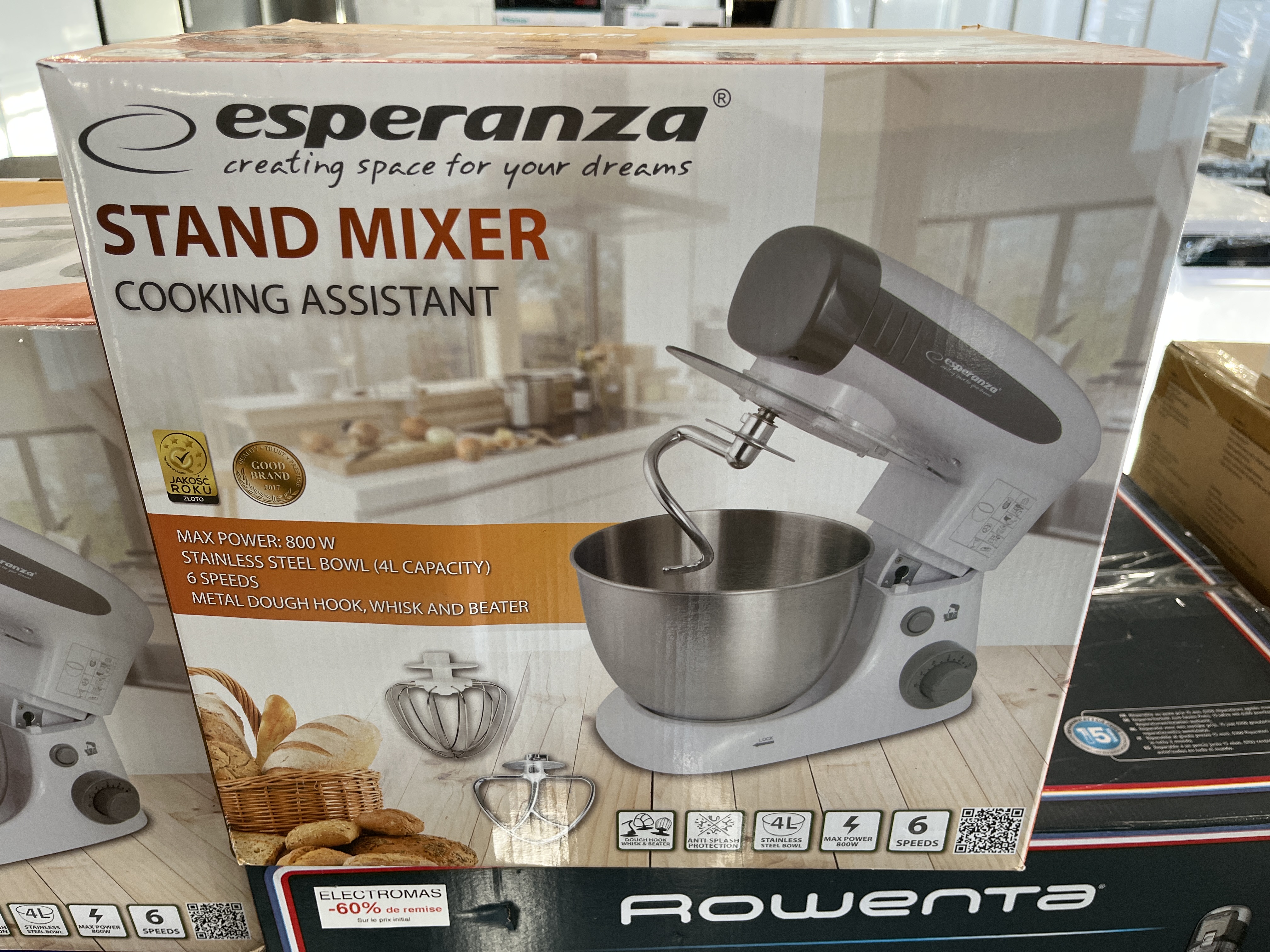 Esperanza EKM024 mixer Stand mixer Gris