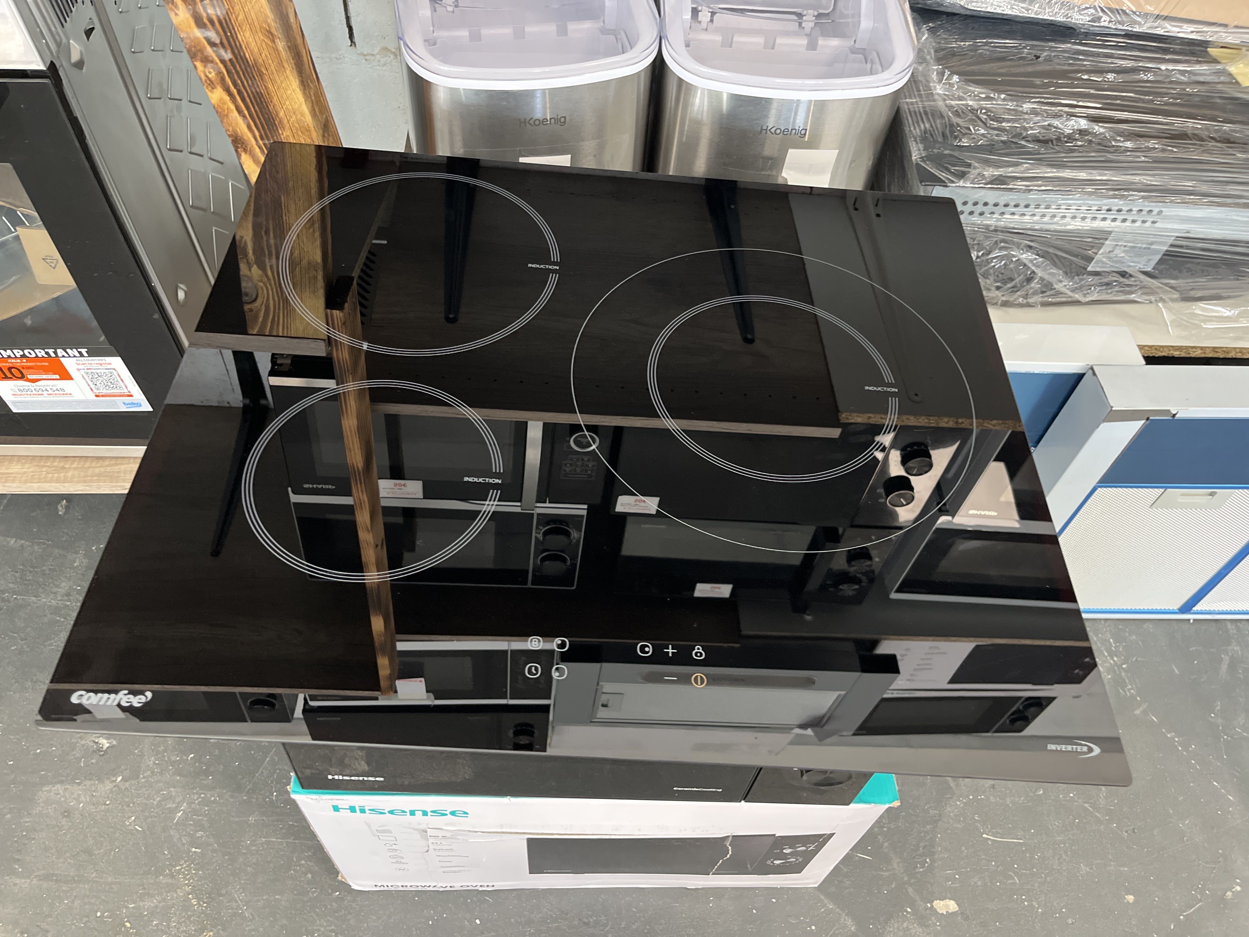 COMFEE PLAQUE DE CUISSON INDUCTION 3 FOYERS