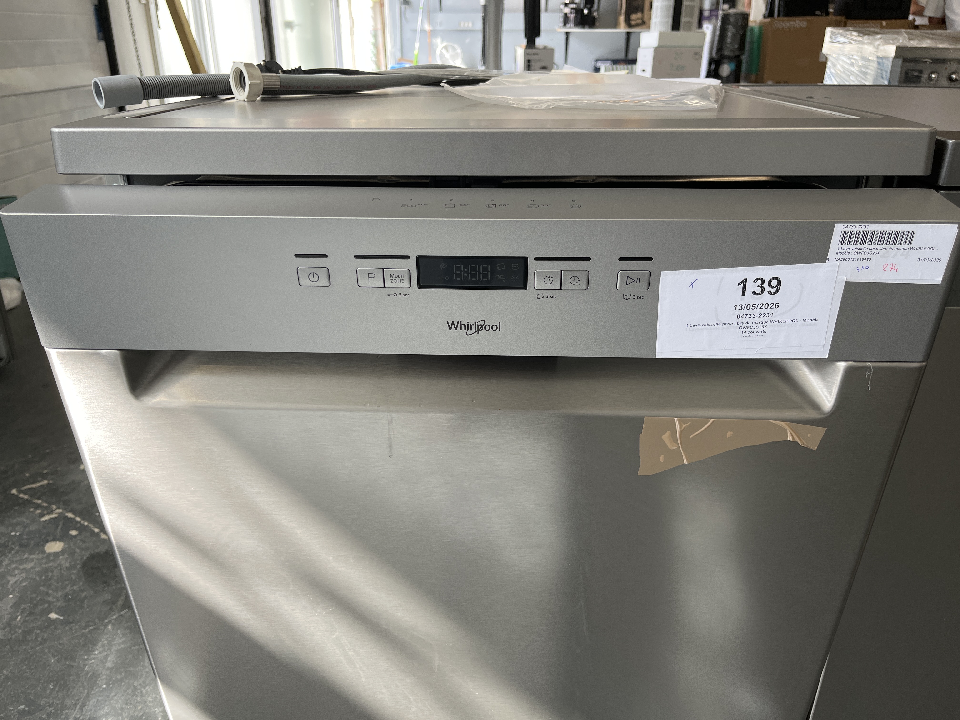 Whirlpool Lave-vaisselle Pose Libre