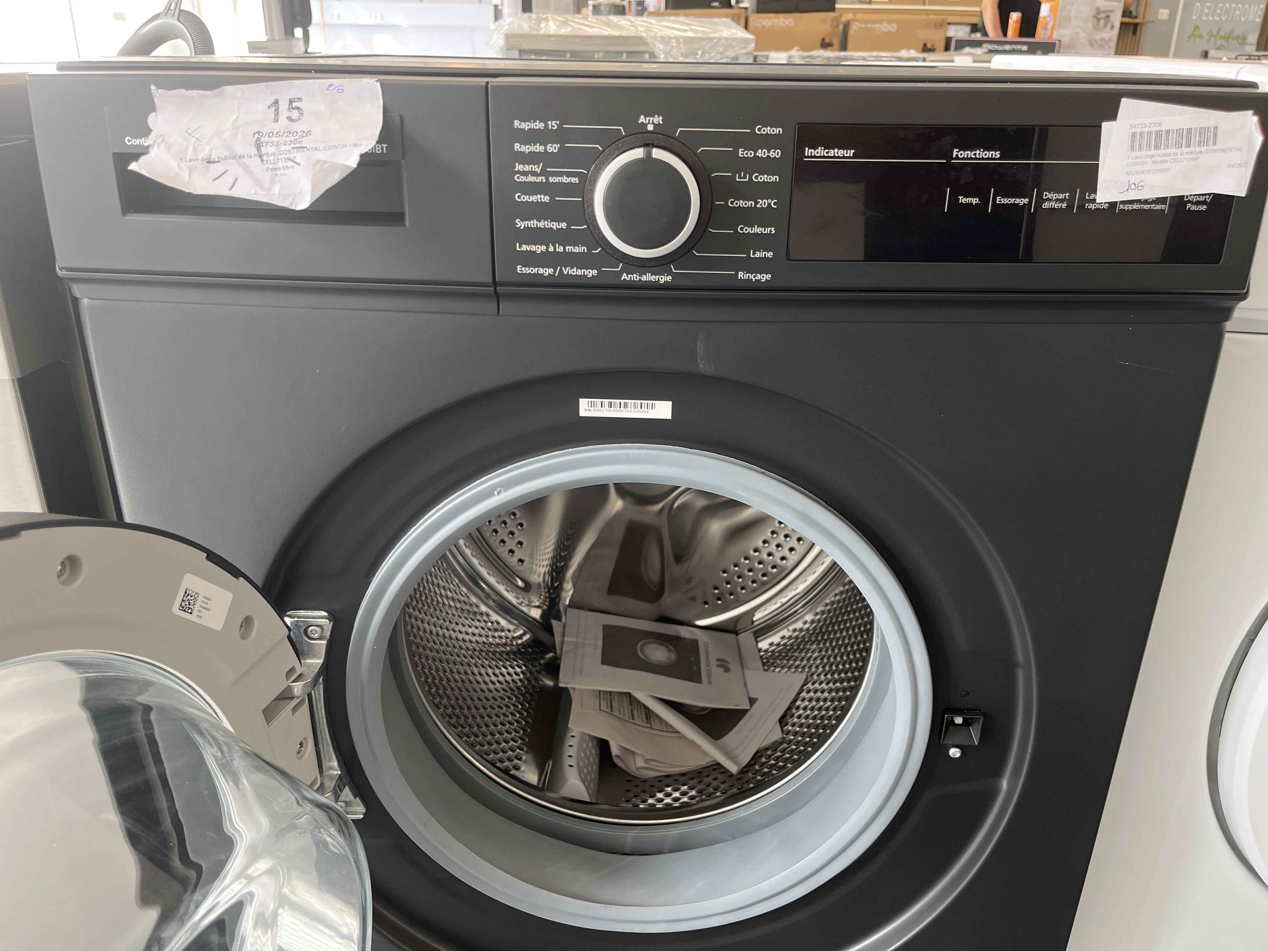 CONTINENTAL EDISON Cell712ibp Lave-linge