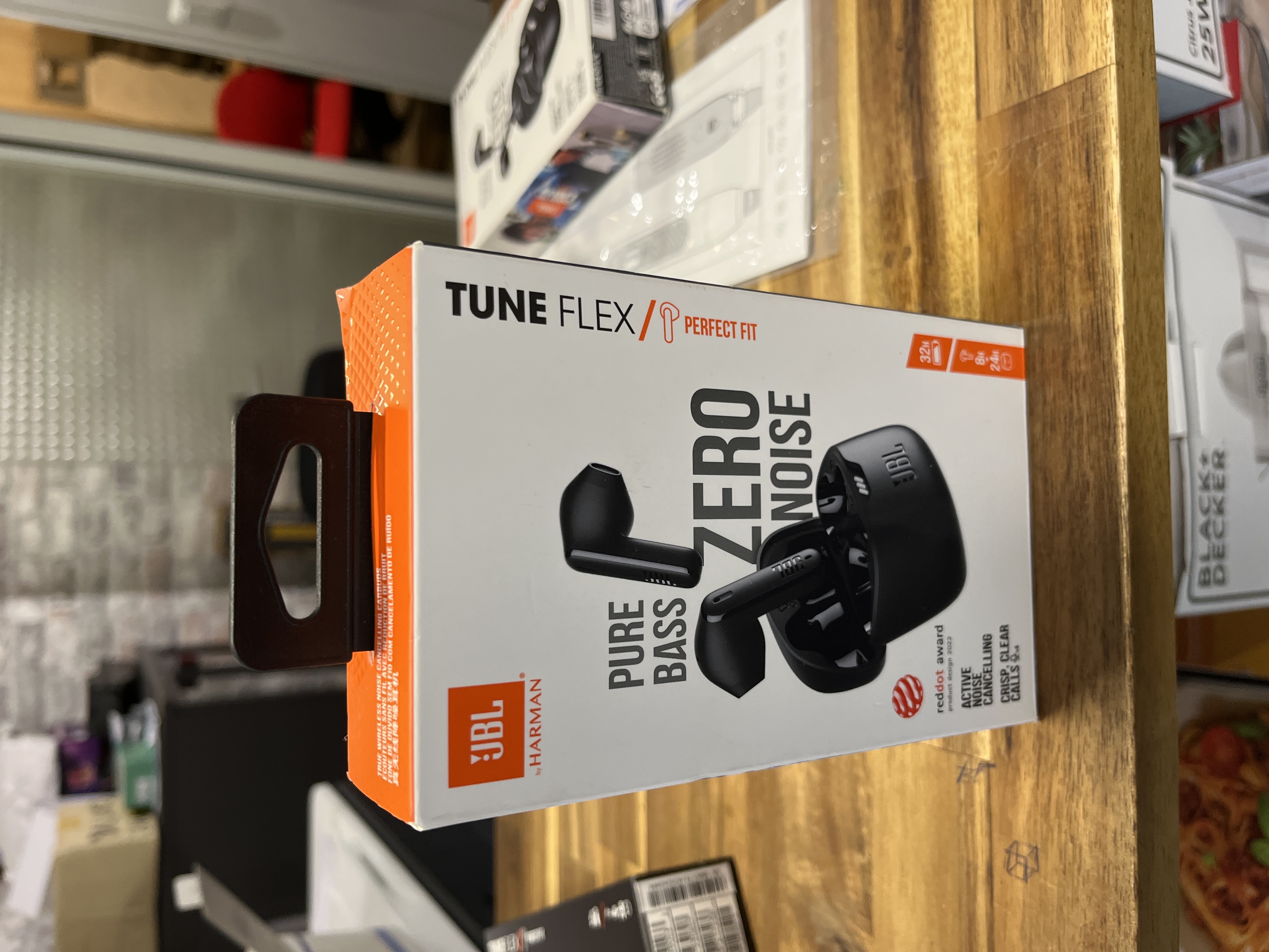 JBL Tune Flex - Écouteurs noir/blanc
