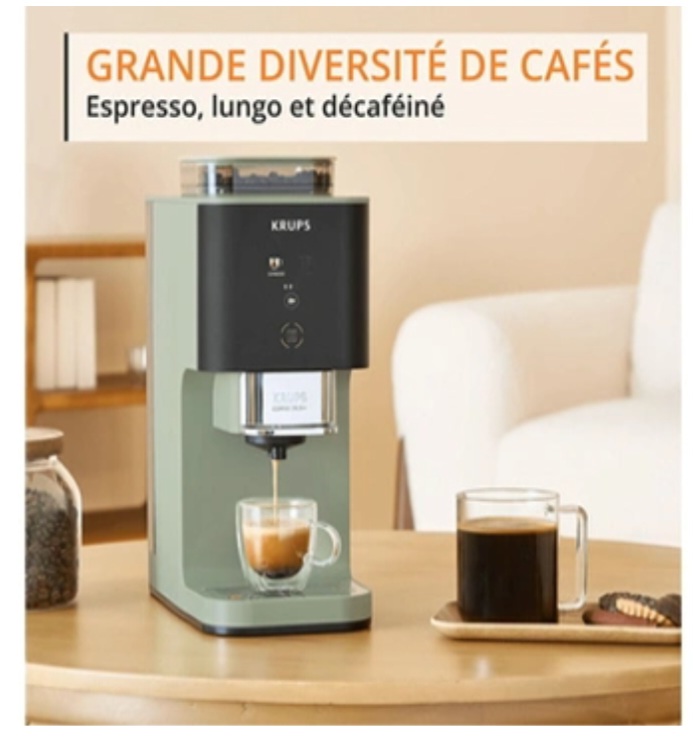 Machine à café à grain Krups SA401LE0 Coffee Crush