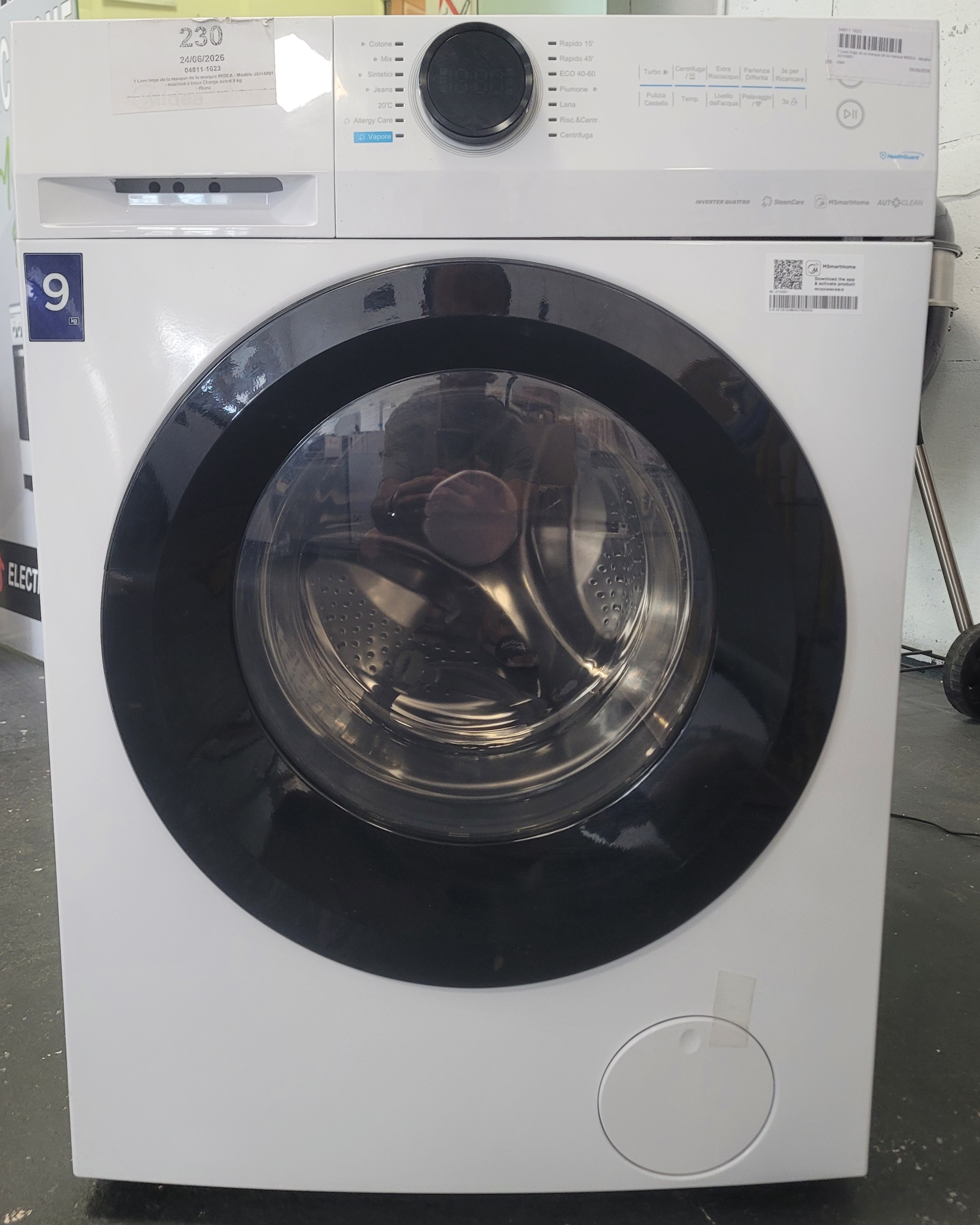 Midea lave linge  Modèle J5745801 9KG