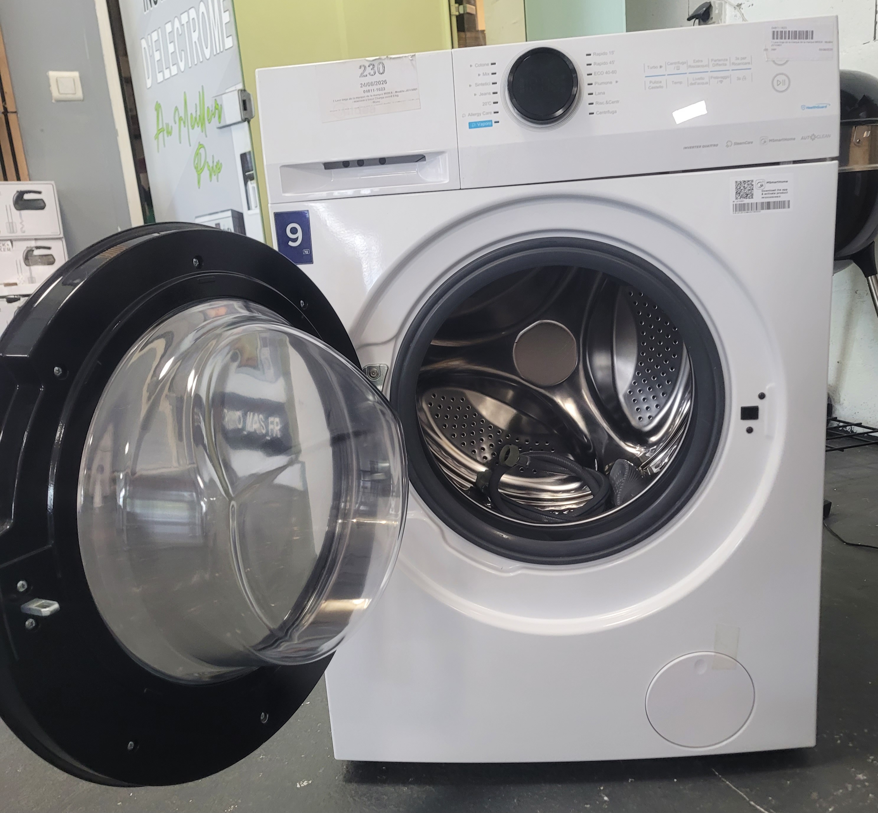 Midea lave linge  Modèle J5745801 9KG