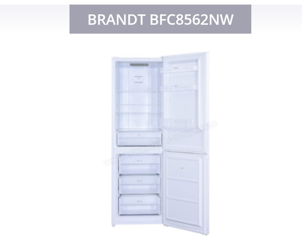 Brandt BFC8562NW Réfrigérateur Combiné