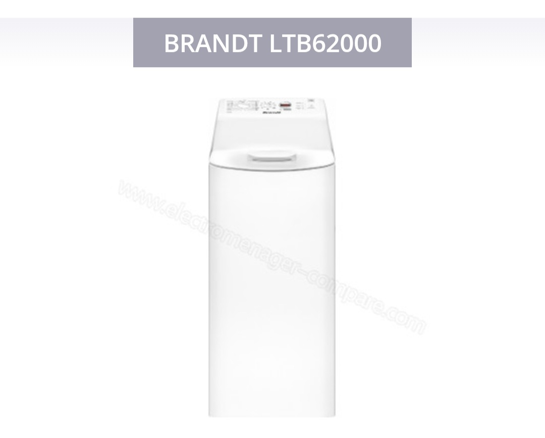 Brandt Lave-linge top LTB62000