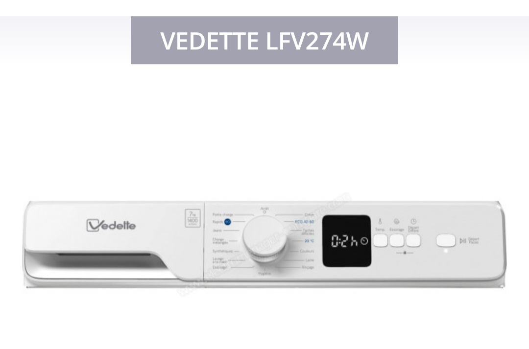 Vedette LFV274W Lave-linge 7kg