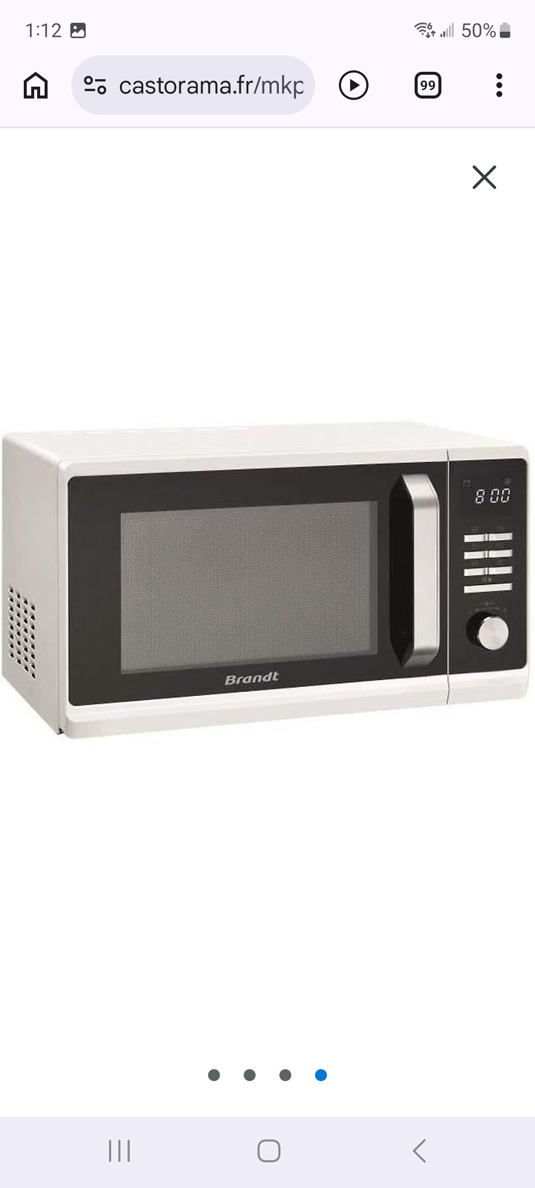 Brandt SE2300WZ Micro-ondes