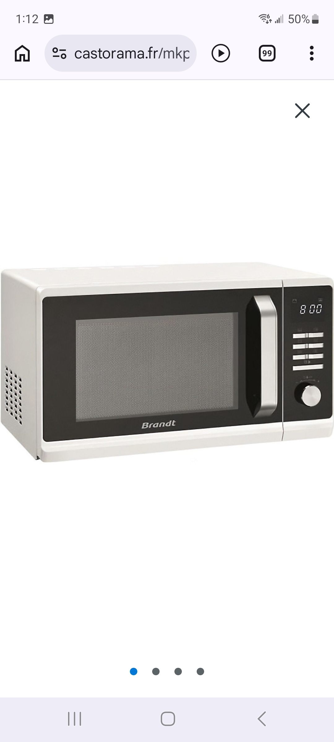 Brandt SE2300WZ Micro-ondes