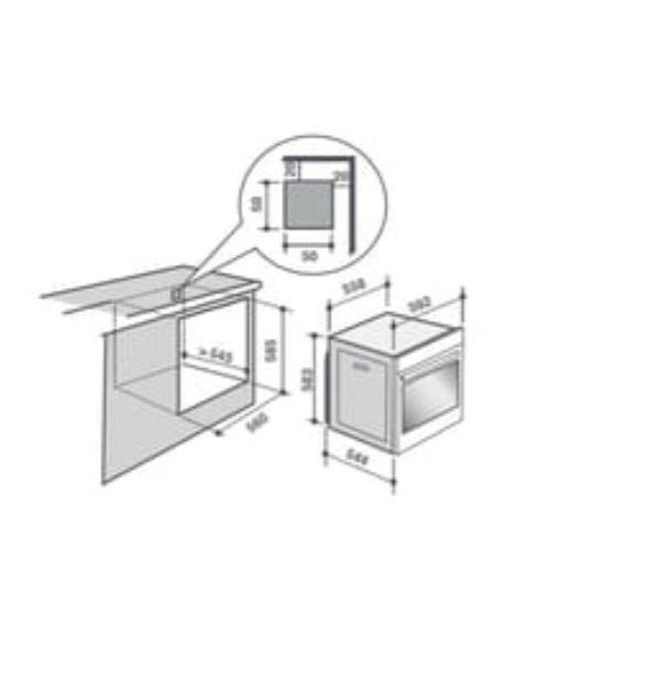 Sauter SOP6214LW Four intégrable multifonction 73l 60cm