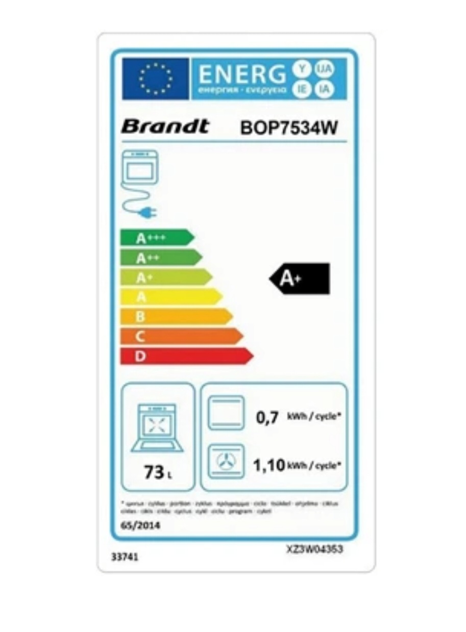 Brandt BOP7534W - Four encastrable