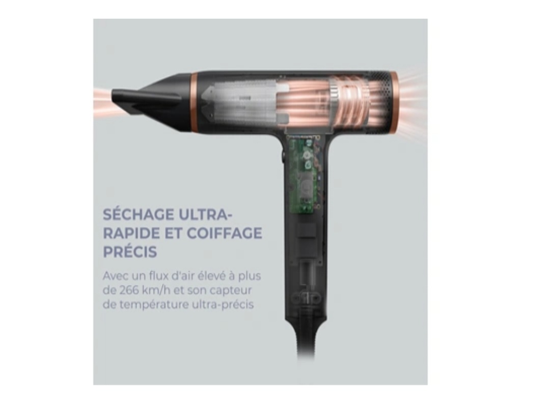 Calor Sèche-cheveux HY8310C0 Nano noir
