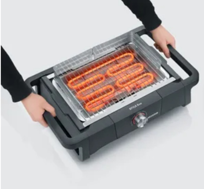 SEVERIN PG8123 Barbecue de table Style Evo 2500W - 0° a 350°C en 10