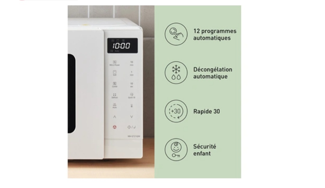 Panasonic Micro-ondes NN-GT21QWEPG