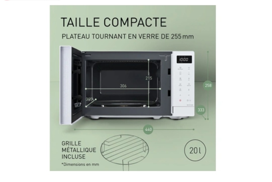 Panasonic Micro-ondes NN-GT21QWEPG