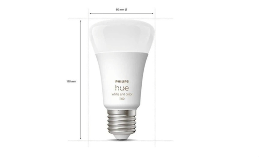 Philips Ampoules connectées  Hue White And Color Ambiance, Kit De Démarrage 2 Ampoules E27, 75W, Bluetooth...