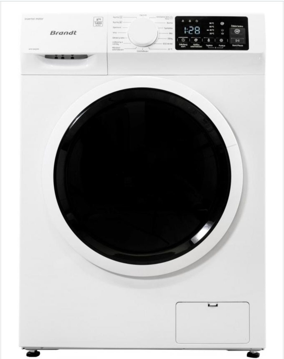Brandt Lave Linge WFB188QWN 8KG 1400 Tr/min