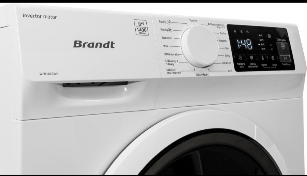 Brandt Lave Linge WFB188QWN 8KG 1400 Tr/min