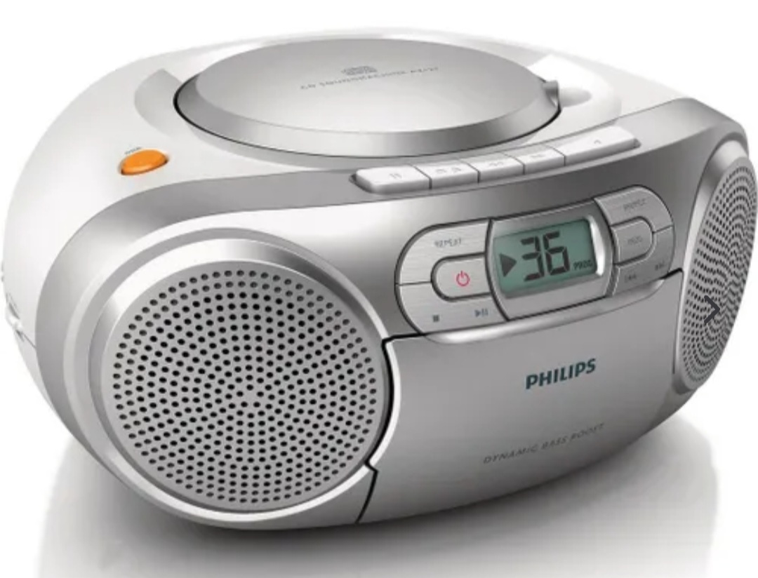 Philips Radio Cassette Cd Portable Silver Az127