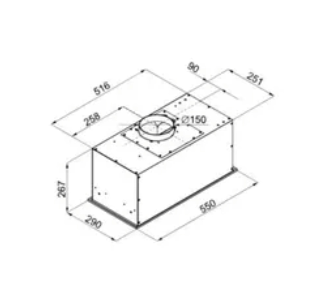 DE DIETRICH DHG4573B Hotte encastrable