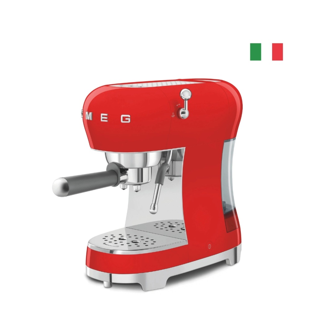 Smeg ECF02RDEU Machine à expresso rouge