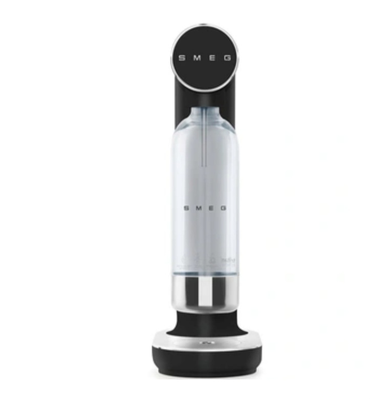 Smeg SKC01BLM Machine à soda et eau gazeuse Noire Mat