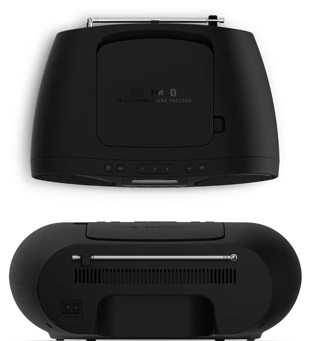 Philips TAZ5000 Lecteur de CD/Radio FM Tout-en-Un, Bluetooth 5.4