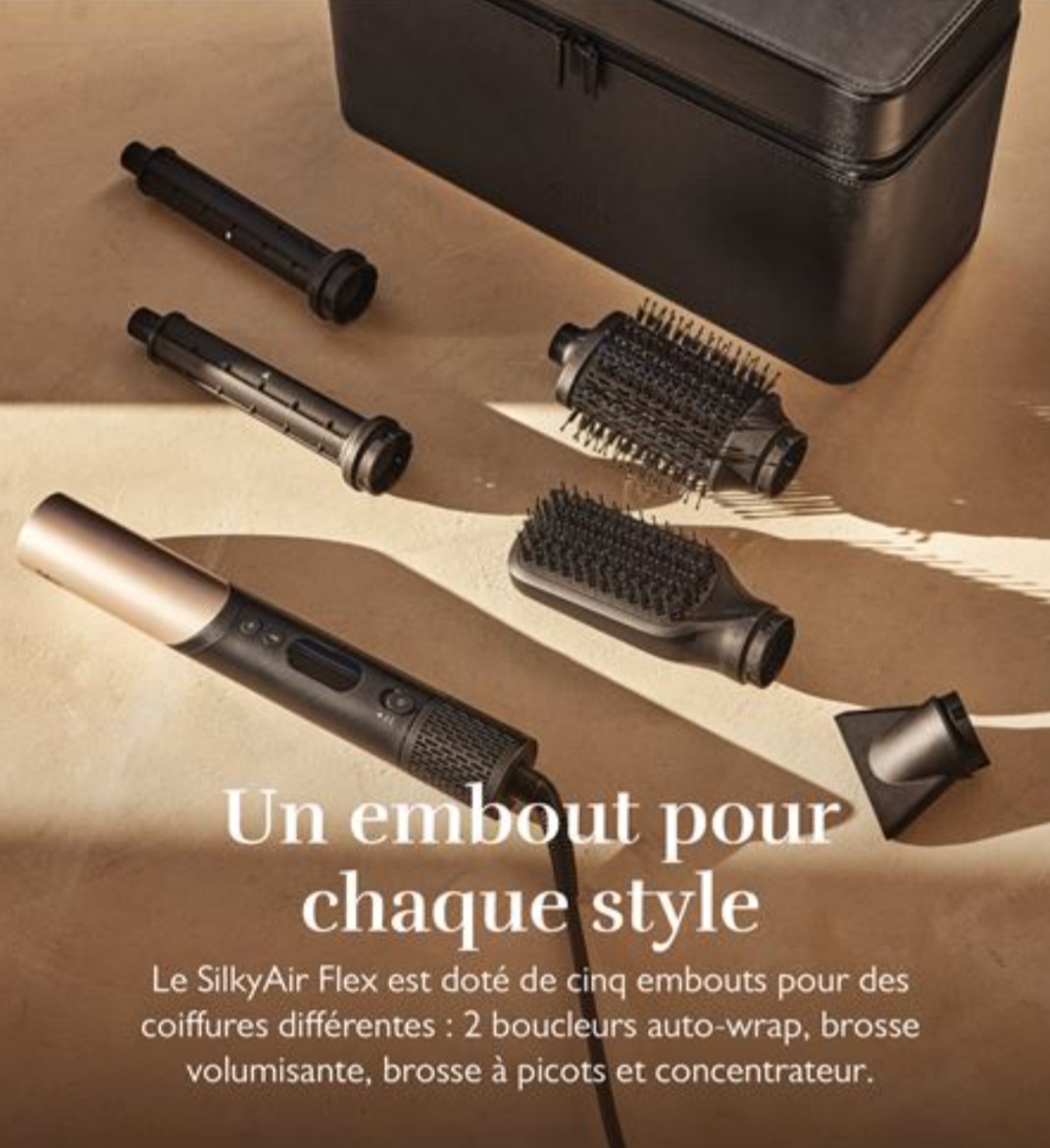 Slik Brosse coiffante multi-styler tout-en-1 Silk'n 1300 W Noir et doré