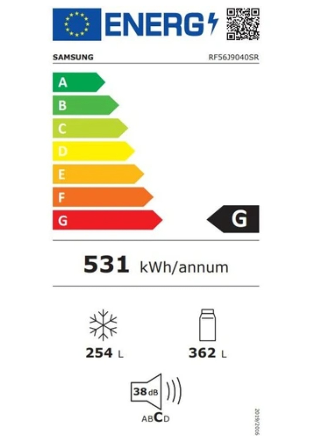Samsung Réfrigérateur multi-portes  RF56J9040SR INOX