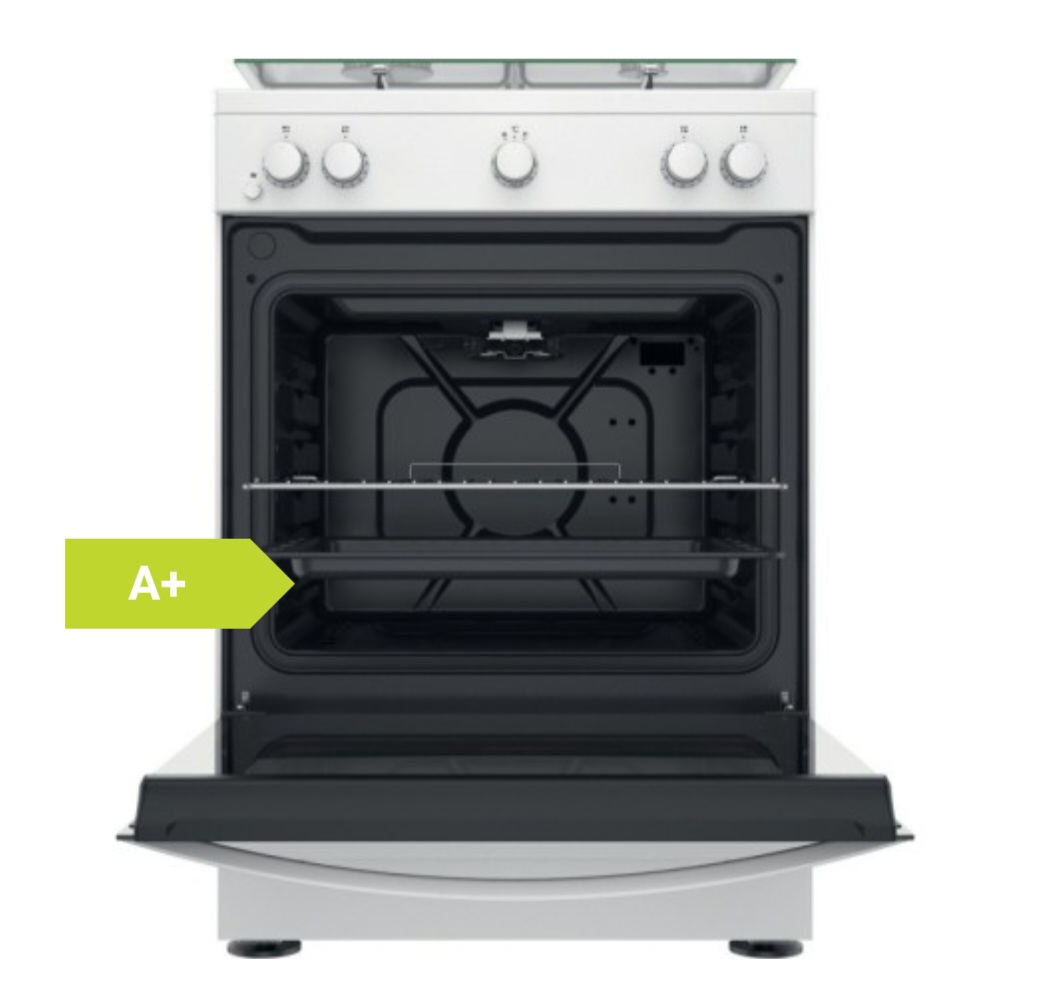 Indesit Cuisinière et piano de cuisson  cuisinière à gaz is67g1kmw/e